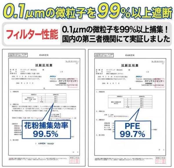 画像5: PM2.5対応 3層不織布マスク（白）PFE99％以上【2,000枚入】 (5)