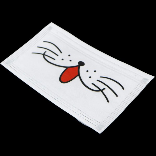 画像4: ネコ柄マスク 3層不織布マスク 個別包装3枚パック (4)