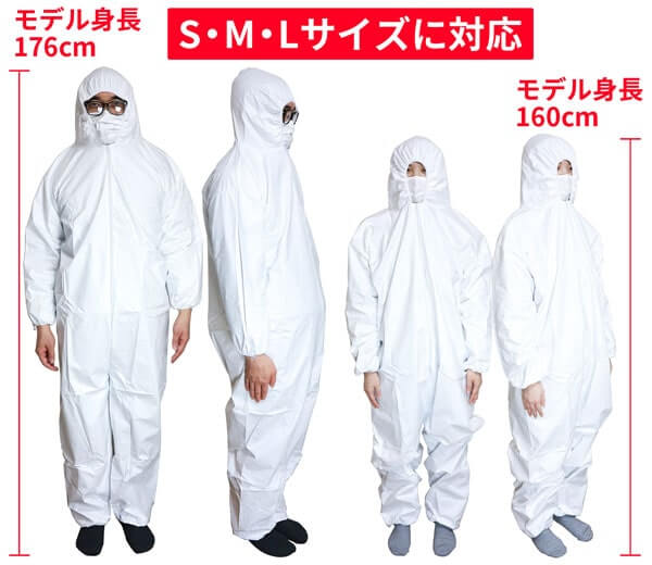 防護服 使い捨て S Lサイズ相当 防護服 使い捨て S Lサイズ相当