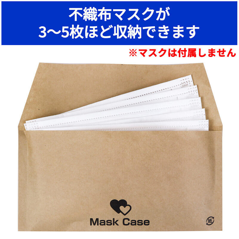 マスクが最大で3〜5枚ほど入ります ※マスクは付属しません。