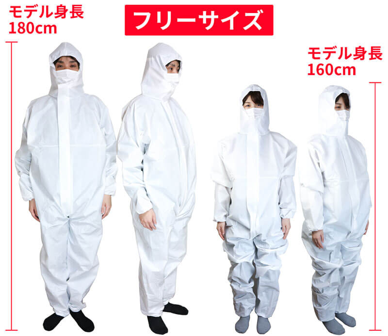 防護服 使い捨て フリーサイズ 防護服 使い捨て フリーサイズ