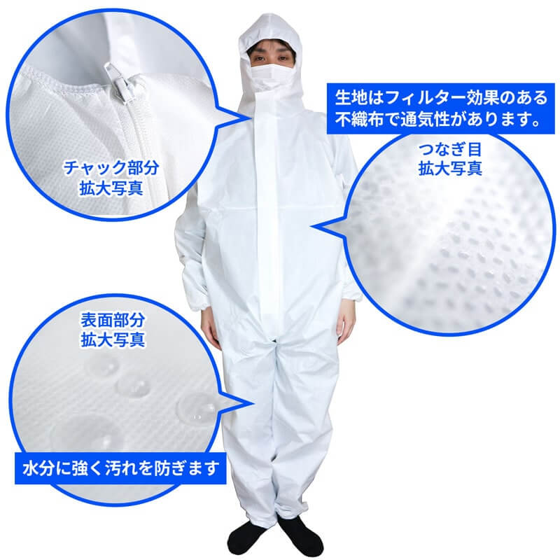防護服 使い捨て フリーサイズ 防護服 使い捨て フリーサイズ